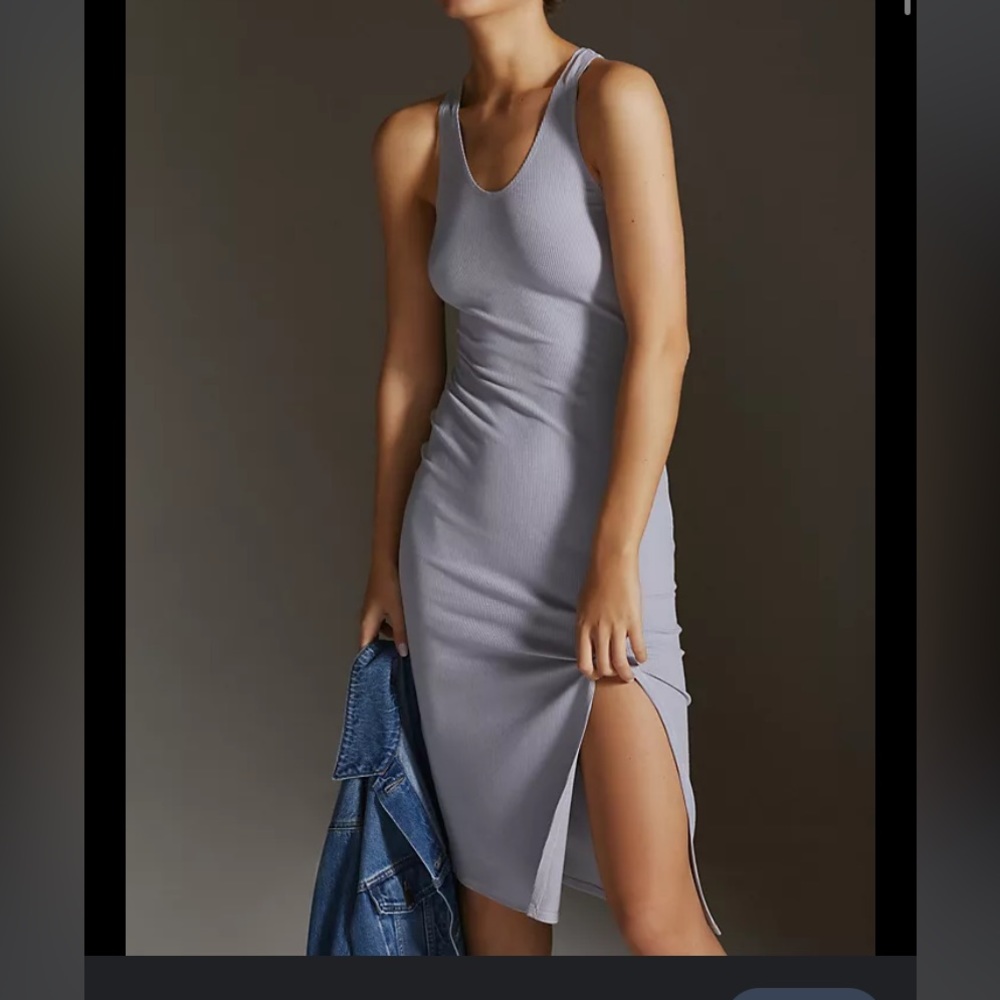 Anthropologie Bordeaux Sleeveless Tank Dress - Picture 3 of 13